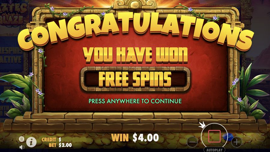 Aztec Blaze Bonus - galacasino