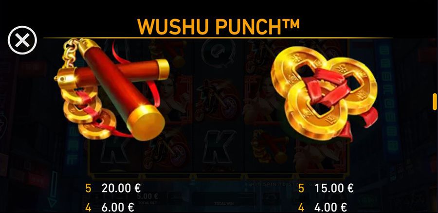 Wushu Punch Symbols - galacasino