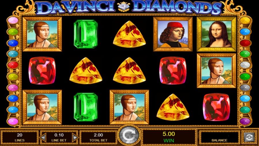 Da Vinci Diamonds Bonus En - galacasino