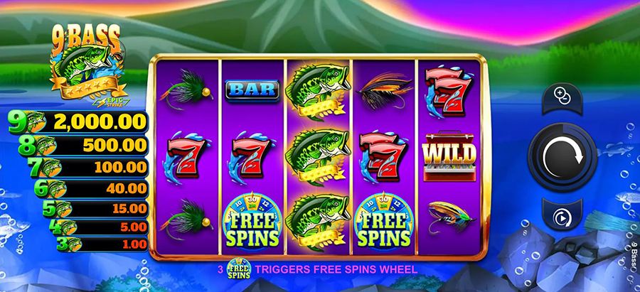 9 Bass Online Slot - galacasino