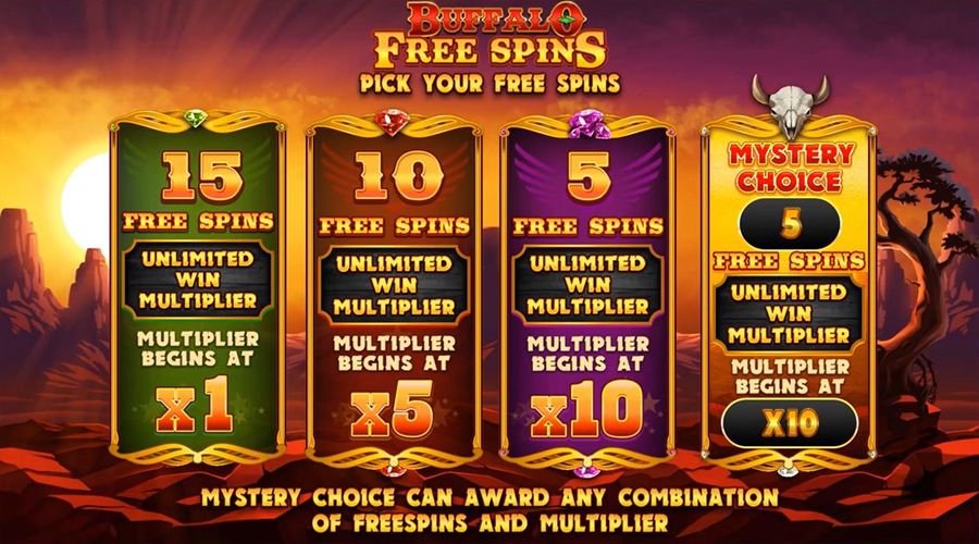 Buffalo Rising Megaways Symbols - galacasino