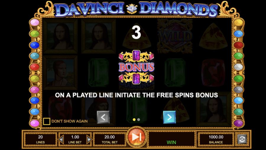 Davinci Diamonds Symbols - galacasino