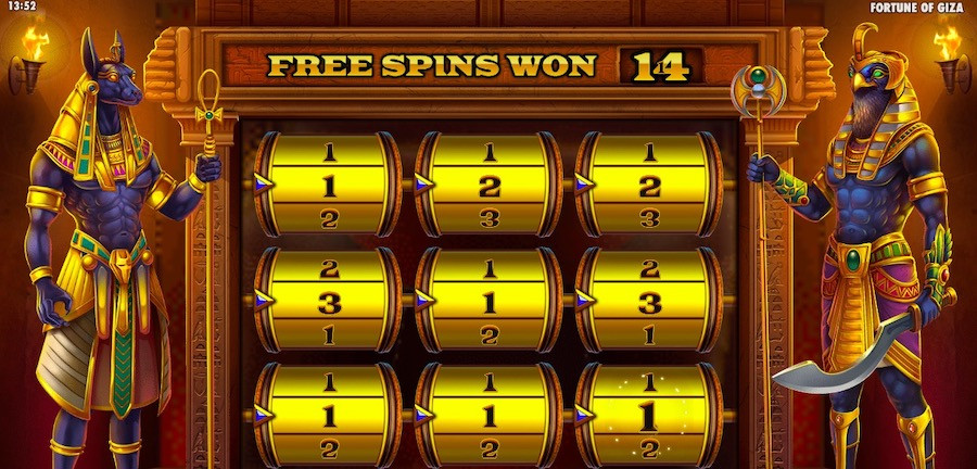 Fortune Of Giza Bonus Game - galacasino