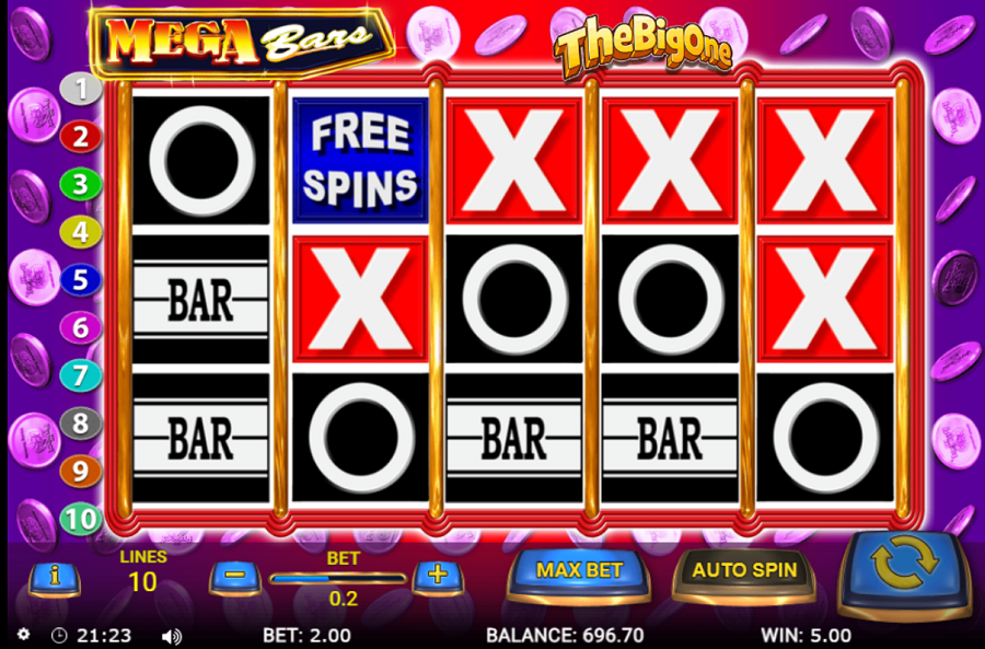 Mega Bars Bonus - galacasino