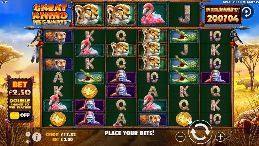 Great Rhino Megaways 1 - galacasino