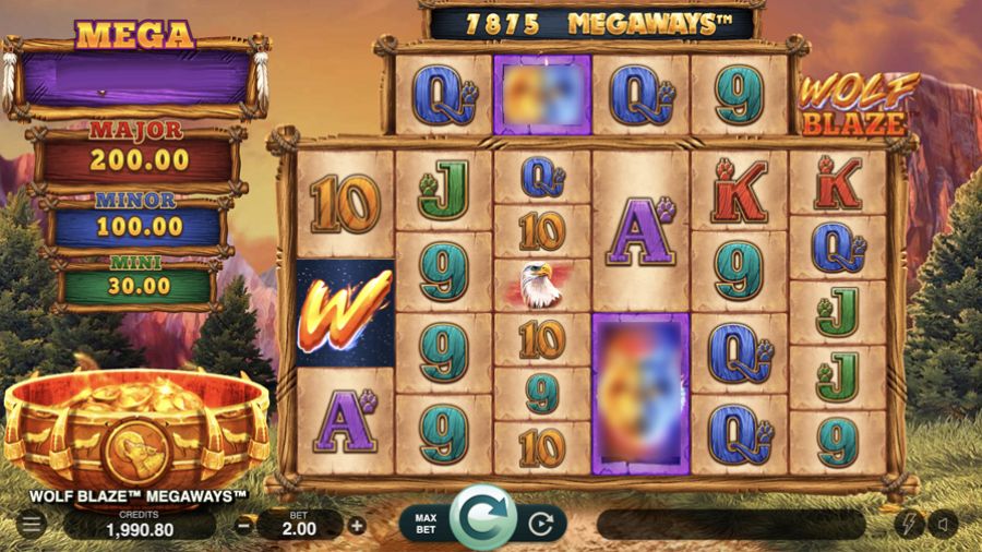 Wolf Blaze Slot - galacasino