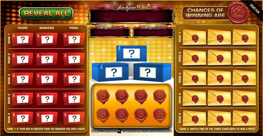 Deal Or No Deal Whats In Your Box Scratchcard - galacasino