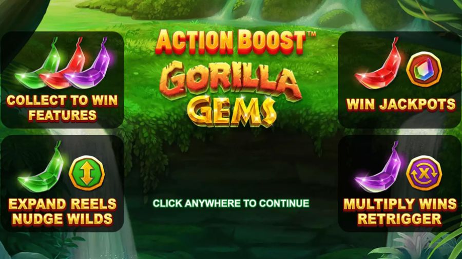 Action Boost Gorilla Gems Featured Bonus Eng - galacasino